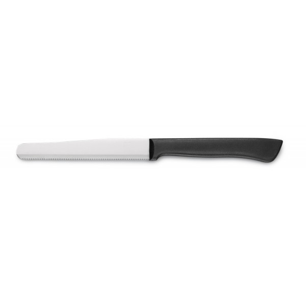 Confezione 6 coltelli da tavola manico plastica nera Cm 11 Ausonia Art. 61641