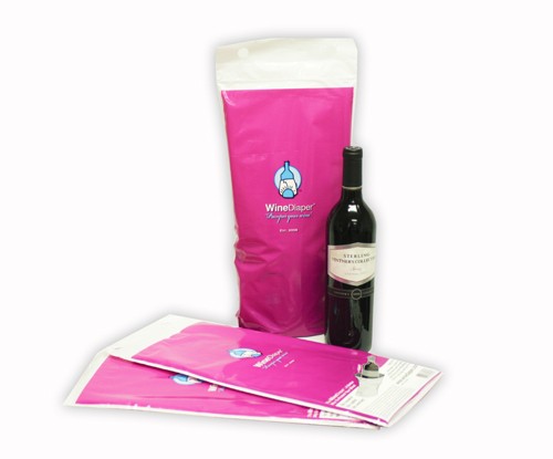 Wine Diaper Jet Bag Salva Vino Proteggi Bottiglia