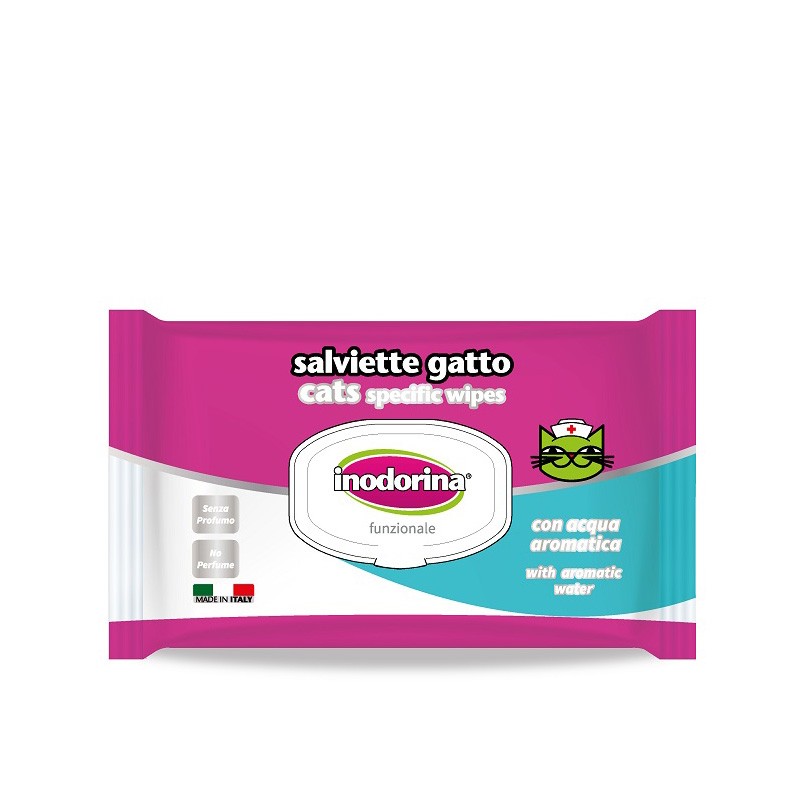 Inodorina Salviette Igienizzanti per Gatto 40 pz