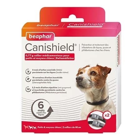 Beaphar - Canishield Collare Antiparassitario per Cani Taglia Piccola 2PZ