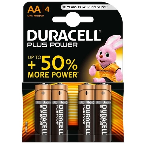 Batterie Duracell AAA Ministilo Plus Power confezione da 4 pile Alcaline