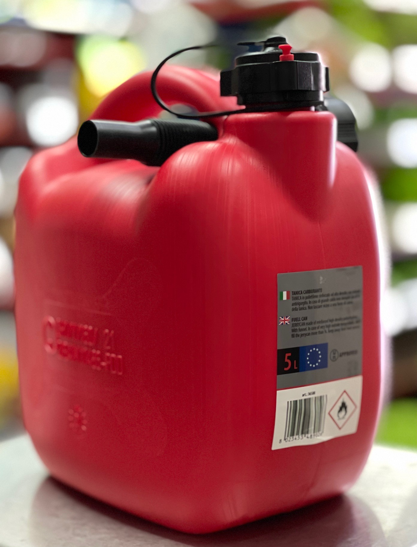Tanica Benzina Plastica Omologata per Carburante Gasolio 5 litri