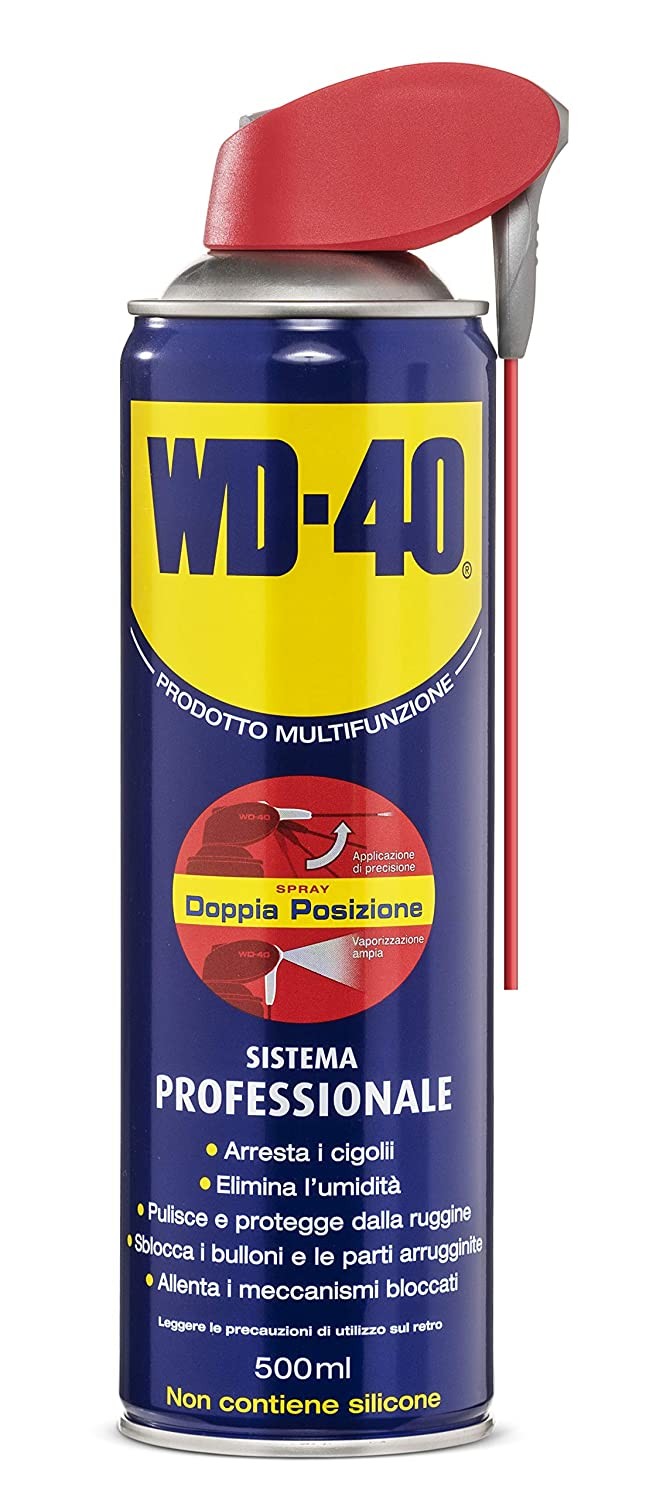 WD-40 Multifunzione Sbloccante Lubrificante Detergente WD40 Doppia Posizione 500 ml